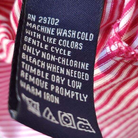 OXFORD GOLF KAPALUA CABO GOLF SHORT BRIGHT  PINK SHIRT SIZE LARGE COTTON - Picture 5 of 6